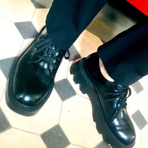 Zara chunky sole loafers